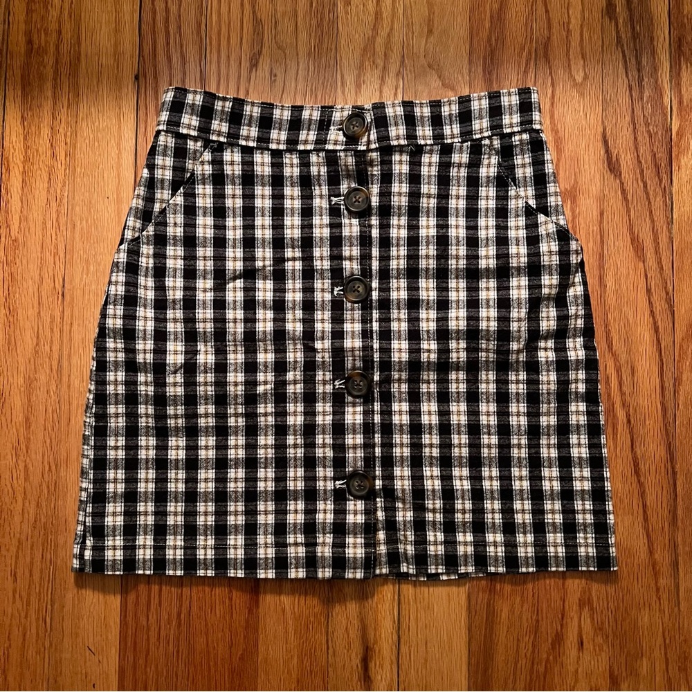 Hollister plaid preppy/grunge academia skirt
